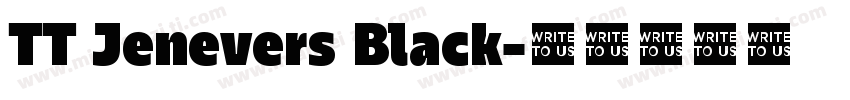 TT Jenevers Black字体转换